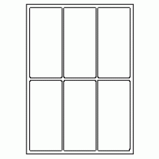 437 - Label Size 64mm x 138mm - 6 labels per sheet